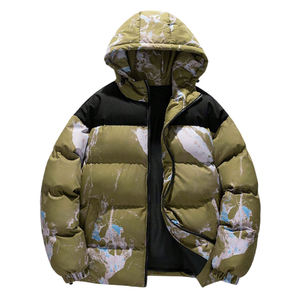 Veste décontractée rembourrée en coton à capuche avec patchwork de couleurs contrastées pour hommes, meilleur produit de qualité, veste polaire pour hommes, fournisseur de gros - Product Image 1