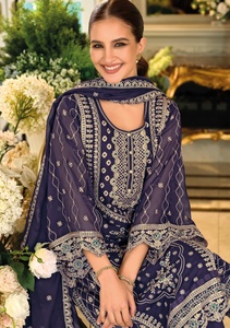 Organza doux de meilleure qualité avec broderie Salwar Suit Femme Fashion Fabricant et fournisseur de Surat - Product Image 2