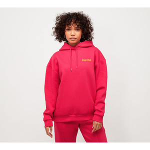 Oem logotipo personalizado pesado en blanco deportes Jogger traje pulóver sudaderas con capucha y pantalones de chándal para mujer diseño - Product Image 5