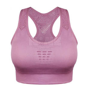 Sujetador deportivo de mujer de color personalizado de último estilo Sujetador deportivo transpirable de tela suave de calidad superior - Product Image 1