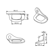 YAS002 NAL HON Équipement et accessoires de lutte contre l'incendie en acier inoxydable, ancre d'escalade, boulon de suspension, 25kN