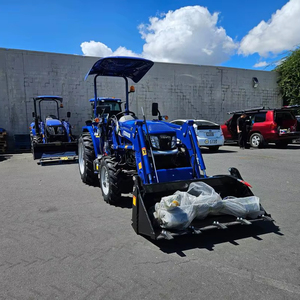 Compre el tractor agrícola compacto LOVOL 25HP TE254 con cabina, mini tractor 4x4 para granja en venta. - Product Image 1