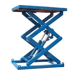 <span class=keywords><strong>Table</strong></span> élévatrice à ciseaux hydraulique stationnaire <span class=keywords><strong>de</strong></span> petite taille 1 tonne - Product Image 1