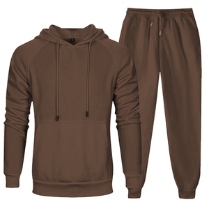 Conjunto Jogger polar con capucha para hombre, chándal con cremallera en color sólido con pantalla DTF DTG y sublimación de impresión digital - Product Image 5