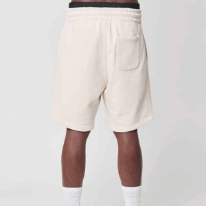 High Street Men's Eco-Friendly Canvas Fabric Sweat <b>Shorts</b> Custom Casual Solid Pattern Elastic Waist Breathable Quick Dry Pockets - Product Image 3