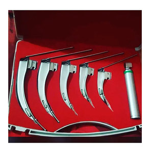 Ensemble de laryngoscope Macintosh de haute qualité Source d'alimentation électrique de taille adulte Prix d'usine d'éclairage à fibre optique de haute qualité - Product Image 1