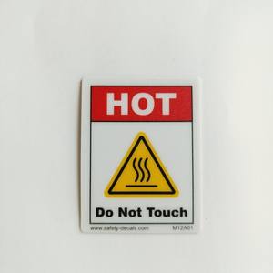 Etiqueta Adhesiva de Advertencia de Seguridad Industrial contra Riesgos de Calor para Advertencia de Seguridad en Máquinas y Protección en el Lugar de Trabajo - Product Image 1