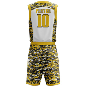 Maillot de basket-ball sur mesure par sublimation Nouveau design Polyester vêtements de sport Tissu en maille respirant Uniformes de basket-ball personnalisés - Product Image 3