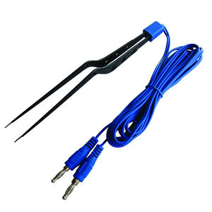 Pinzas bipolares de irrigación de bayoneta Instrumento quirúrgico antiadherente azul con pasador de conexión para cirugía y Hemostasia BY VIDIFIVE - Product Image 2