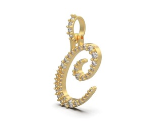 Colgante de Plata de Ley 925 con nombre de moissanita helada, joyería personalizada - Product Image 4