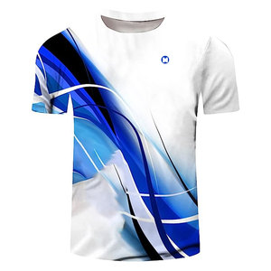 Camiseta de Cuello Redondo para Hombre, Diseño Vintage, Manga Corta, Estampado de Letras, Tejido Transpirable de Lona, Informal de Verano, 100% Poliéster - Product Image 1