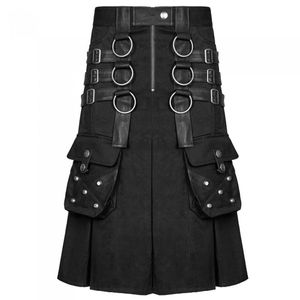 Kilt de invierno personalizado para hombre, cuero genuino, diseño ajustado, bolsillo de carga, cadena desmontable, lentejuelas, accesorios para instrumentos musicales - Product Image 6