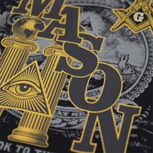 T-shirt graphique Mason | T-shirt noir 100% coton | Impression et broderie du logo de l'équipe sur le devant | Vêtements de sororité et de fraternité - Product Image 2