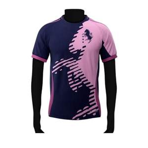 Ensemble de vêtements de football pour hommes à col en V, impression numérique personnalisée de haute qualité, maillots de football respirants 100% polyester - Product Image 5