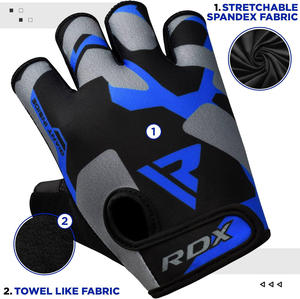 Guantes Deportivos Transpirables de Alta Calidad, Medios Dedos, Agarre para Levantamiento de Pesas, Correa de Muñeca Ajustable, para Ciclismo y Fisicoculturismo - Product Image 6