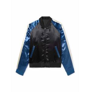 Custom High Quality Nylon Windproof Quick Drying Logo Printed Baseball Uniform <b>Top</b> Zipper Men Bomber Jacket - Product Image 5