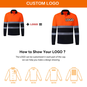 เสื้อกั๊กสะท้อนแสงกันน้ำแบบมีโลโก้สั่งทำพิเศษ มองเห็นได้ชัดเจน ระบายอากาศได้ดี ทนไฟ ผลิตจากโพลีเอสเตอร์ สำหรับชุดยูนิฟอร์มทำงานเพื่อความปลอดภัย - Product Image 5