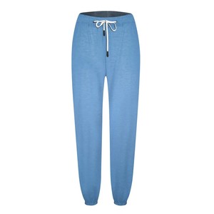 Pantalones de chándal de invierno de secado rápido para mujer, pantalones elásticos de cintura media transpirables de lana Terry Jogger, estilo informal de Color sólido para entrenamientos - Product Image 4
