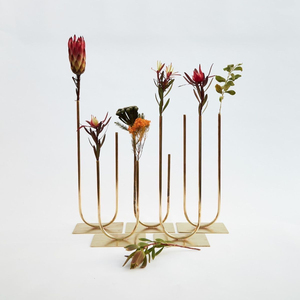 Florero Moderno de Hierro y Latón con Acabado Dorado para Decoración del Hogar, Bodas, Sala de Estar, Mesa, Porta Flores - Product Image 2