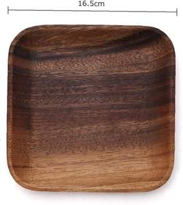 Plateau de service en bois de manguier rustique pour un aspect naturel grand plateau de service rond en bois pour fruits et collations de qualité supérieure - Product Image 4