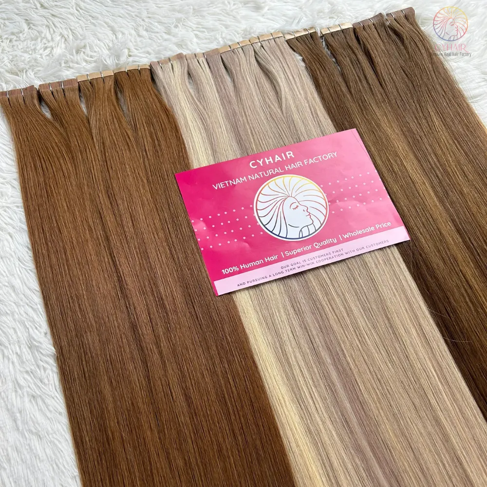 Hair Salon Us-Uk Must Buy Normal Tape In Hair 30 Inches 70 Cm All Color Vietnamese Human Tape In Hair Extensions Supplier