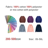 Sweat-shirt unisexe en coton 100% teint en pièce, 380 GSM, col rond, coupe oversize, avec logo personnalisé, pour l'automne et l'hiver, grandes tailles