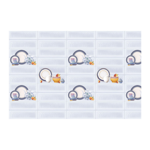 Pulido brillante 300x450mm aspecto de mármol marrón azulejo de pared de cerámica duradero resistente a la humedad revestimiento de pared hospitalidad residencial - Product Image 6