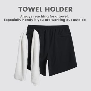 กางเกงขาสั้นออกกำลังกายของผู้ชายแบบลำลองพร้อมกระเป๋าผ้าแคนวาสแบบผูกเชือกยาวถึงเข่าระบายอากาศได้อย่างรวดเร็ว - Product Image 2