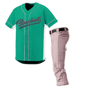 Ensemble de vêtements de sport de baseball personnalisés de haute qualité avec logo, respirant, impression par transfert thermique, séchage rapide, antibactérien, anti-UV, grande taille - Product Image 3