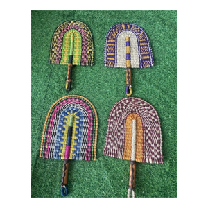 Venta al por mayor Seagrass Hand Fan Elegante decoración de pared tropical - Product Image 3
