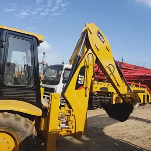 Backhoe loader cat 420f dijual di Shanghai used cat backhoe retro excavator CAT 420F 420F2