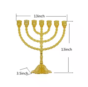 Nueve brazos Menorah creativo Vintage Metal candelabro decoración del hogar candelabro hecho a mano candelabro por decoración IMPEX - Product Image 2