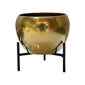 High Quality Metal Planter <b>Pot</b> with Stand for Indoor <b>Table</b> Top Home Decor in Wholesale Price - Product Image 1