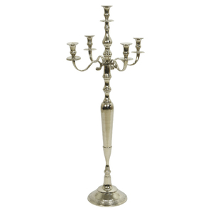 Gold <b>Silver</b> Aluminum <b>Lantern</b> 5-Candle Home Decoration Christmas Wedding Party - Product Image 1