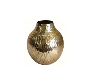 กระถางดอกไม้ทองแดง/ทองเหลืองทรงสูงที่ทันสมัยแจกันตั้งโต๊ะทำจากโลหะขนาดใหญ่อุปกรณ์ตกแต่งบ้านและสวนสำหรับงานแต่งงาน - Product Image 3