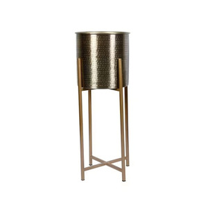 Hand Carved Design <b>Large</b> Selling Metal <b>Planter</b> Balcony Garden Plant Powder Coated Metal <b>Planter</b> with Stand - Product Image 5