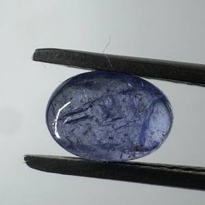 Cabochons de tanzanite de haute qualité coupe ovale 5*7-7*9MM utilisation de pierre en vrac naturelle pour la fabrication de bijoux - Product Image 2