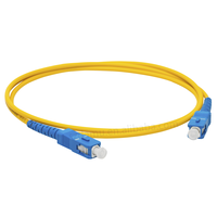 Câble de raccordement à fibre optique SC UPC APC PVC 2.0mm 3.0mm Câbles de communication à fibre optique monomode jaune