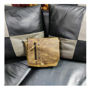 Vintage Genuine Leather Crossbody Sling Bag for Men Women Handmade Retro Shoulder Messenger Bag Travel Casual Daily Office - Product Image 5