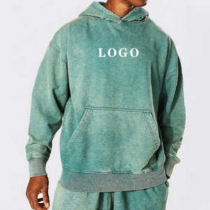 Custom Vintage parche desgastado bordado Tie Dye sudaderas con capucha de gran tamaño French Terry Zip up ácido lavado Sun Faded Hoodie - Product Image 1