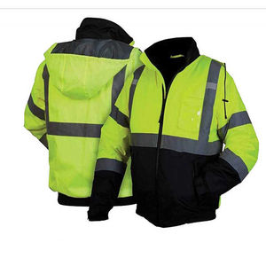 Veste de travail réfléchissante unisexe haute visibilité, imperméable, respirante, légère et réversible pour la construction - Product Image 4