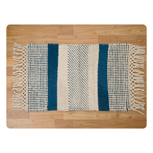 High Quality Custom Woolen Mat Handwoven Wool Cotton Tufted Floral Boho Home Rug High Plush Pile Height Directly India-Wholesale - Product Image 1