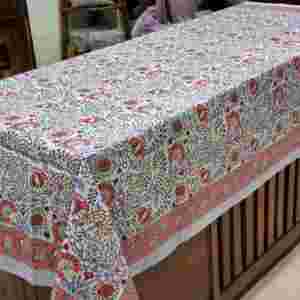 Sanvi K Handicrafts Dahlia Forest, nappe en coton 100% véritable, imprimée à la main, 60'' x 90'', couvre-table - Product Image 2