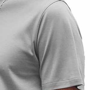 Camiseta de hombre de la mejor calidad, camiseta de hombre de nuevo estilo hecha a medida de Color liso, camisetas transpirables de buena calidad para hombre de Dress Sports - Product Image 2