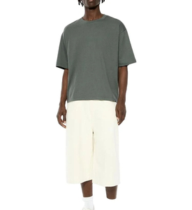 Camiseta de Alta Calidad para Hombre, Talla Grande, Diseño Gráfico, Corte Regular, Tejido de Punto, 100% Algodón, Gruesa, Ecológica y Transpirable, 2025 - Product Image 1