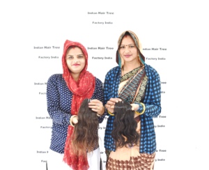 2025 nueva llegada 18 pulgadas ondulado indio virgen Paquete de cabello humano 100% extensiones de ondas naturales extensión de cabello humano dibujado Doble - Product Image 2