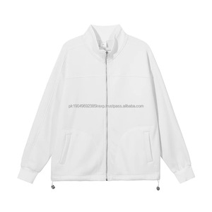 Sweat à capuche à cordon élastique, ourlet ample, tissu épais d'hiver, poids lourd, impression personnalisée, design de couture supplémentaire, veste à capuche - Product Image 2