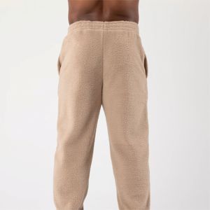 OEM Custom Manufacture winter half zip <b>sherpa</b> <b>Joggers</b> baggy pant fleece pants set <b>Joggers</b> for men - Product Image 3