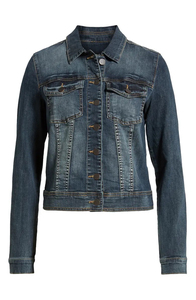 2025 High Street Diseño de logotipo personalizado Chaqueta de mezclilla para mujer 100% Algodón Casual Otoño Invierno con servicios OEM Teñido liso - Product Image 3