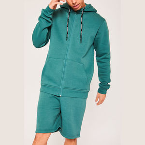 Sudadera con capucha deportiva informal para hombre primavera y otoño moda algodón mezclado con capucha Color sólido blusa suelta de manga larga pulóver - Product Image 1